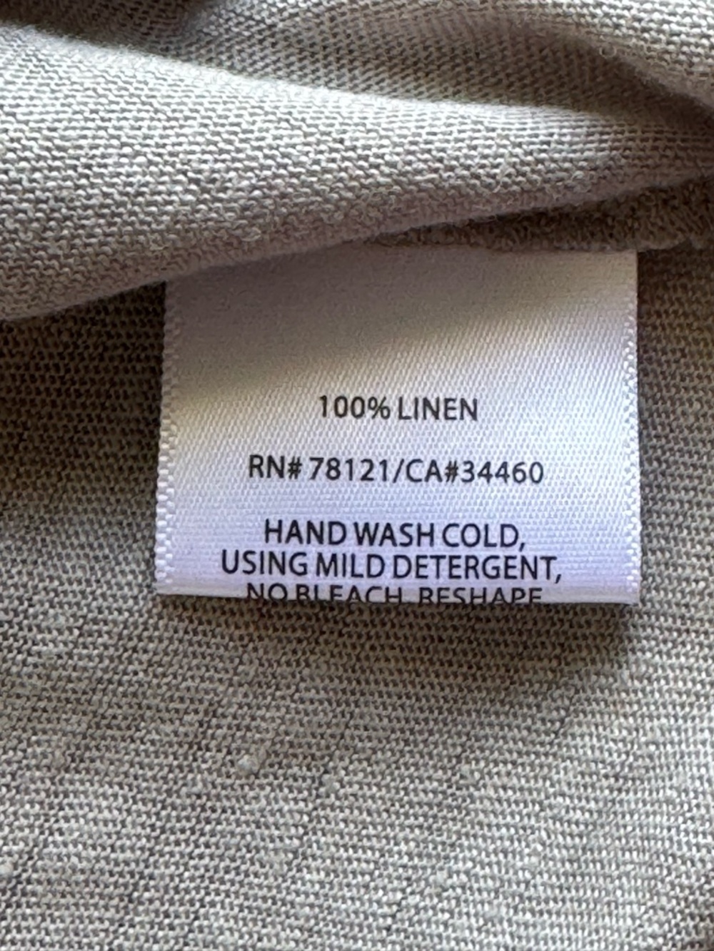 Eileen Fisher 100% Linen Metallic Silver Shimmer Tank Top Womens SMALL - Picture 5 of 7